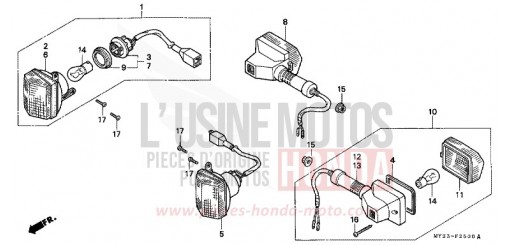CLIGNOTANT NX650P de 1993